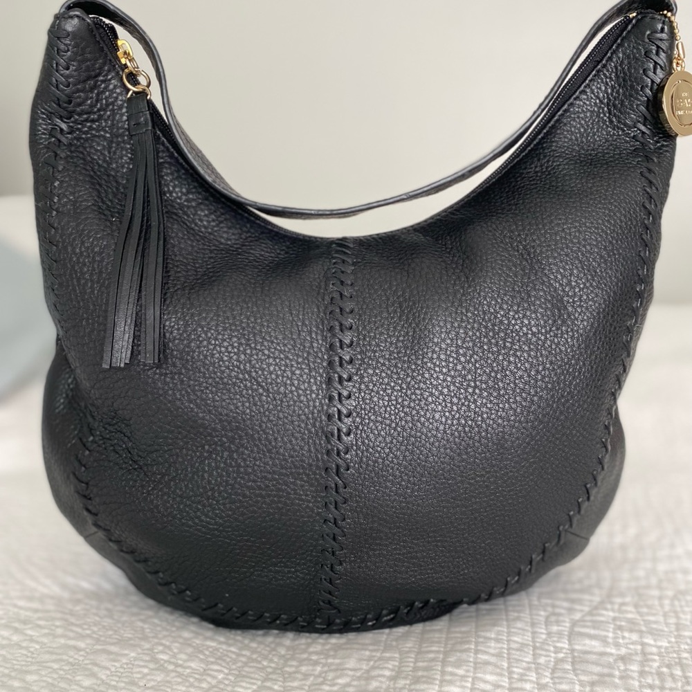 EUC The Sak Pink Label Leather 
Braid Lacing Shoulder Bag Purse